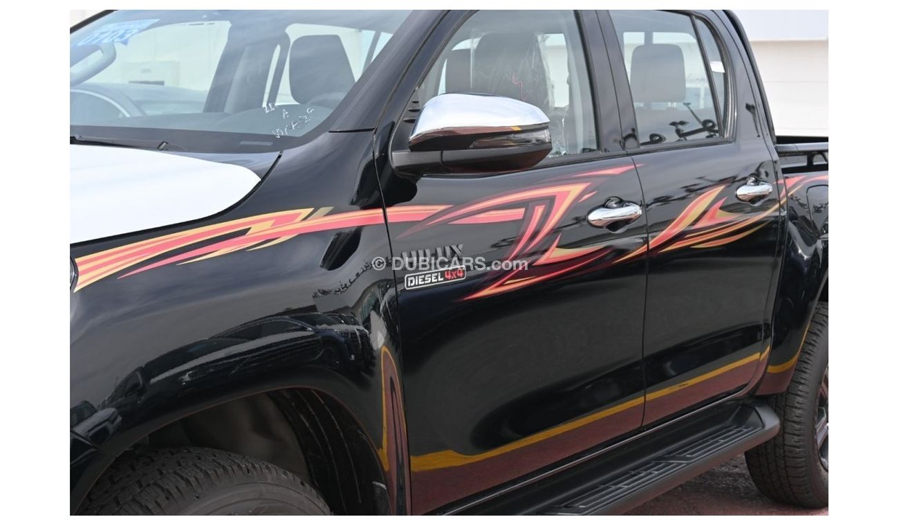 تويوتا هيلوكس Toyota Hilux SR5 2.4L Diesel Automatic, Double Cab,  Color Black , Model 2023