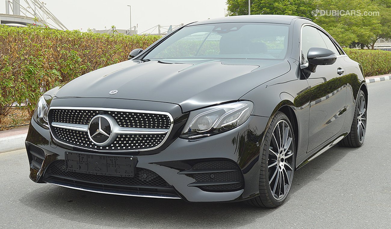 Mercedes-Benz E200 Coupe 2018, 2.0L V4 GCC, 0km with 2 Years Unlimited Mileage Warranty