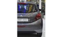 بيجو 208 EXCELLENT DEAL for our Peugeot 208 1.6L ( 2019 Model ) in Grey Color GCC Specs