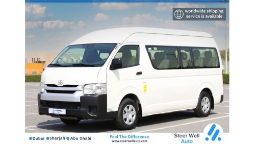 Toyota Hiace GL - High Roof LWB 2018 | HIACE Hi-Roof | 13 Seater - High Back | Manual/T | Passenger Van | GCC | V