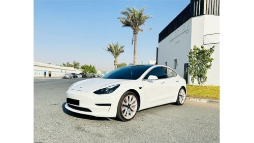 تيسلا موديل 3 Tesla Model 3 Long Range 2021-Dual Motor-GCC-Warranty Valid till June, 2028-Excellent Condition