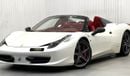 Ferrari 488 2013 Ferrari 458 Spider, Ferrari Agency Full Service History, GCC