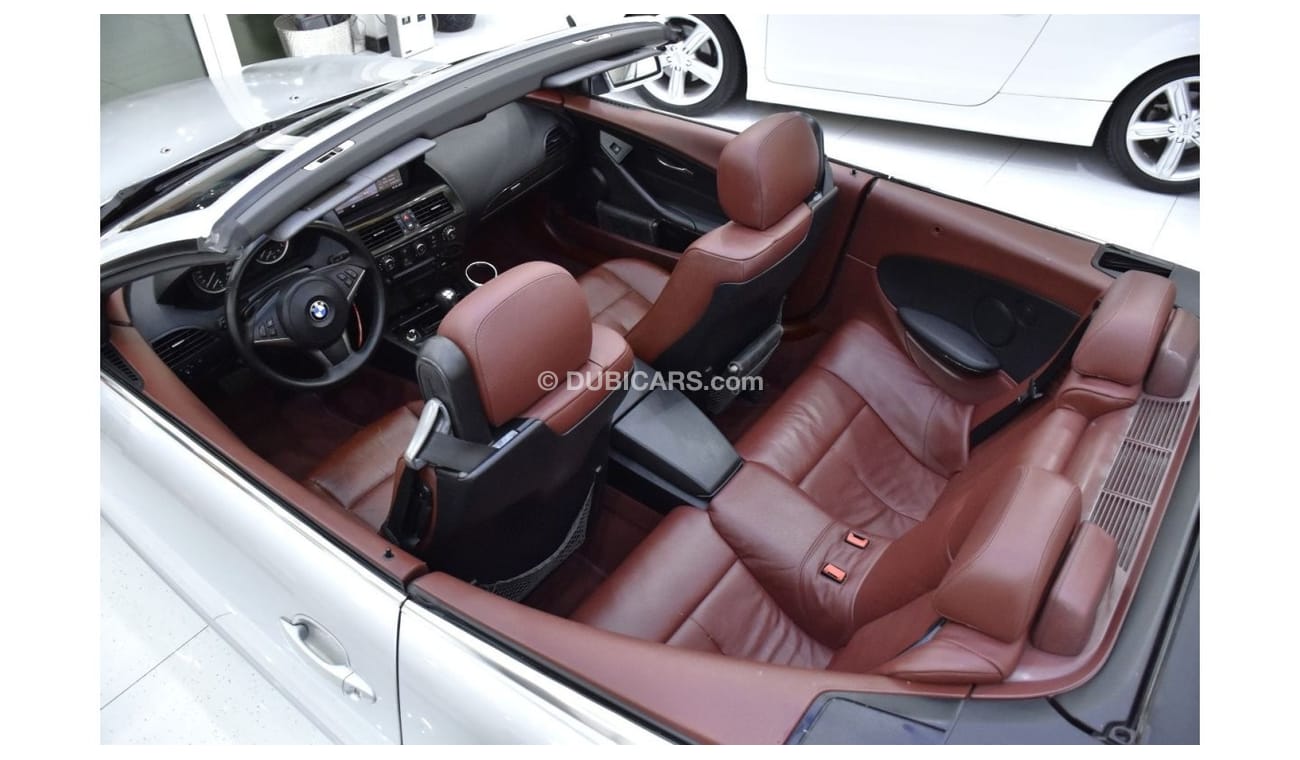 بي أم دبليو 650i EXCELLENT DEAL for our BMW 650i Convertible ( 2006 Model ) in Silver Color GCC Specs