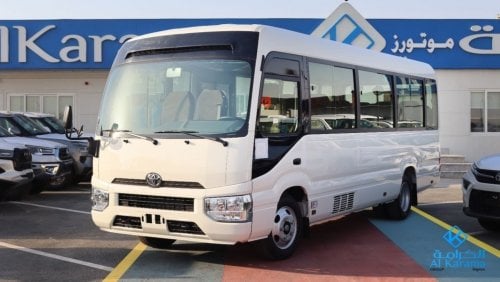 Toyota Coaster 4.2L V6 Diesel Engine Manual Drive 5-Speed 23 Seater, fabric Seat Radio AM/FM Digital Clock Air Bags