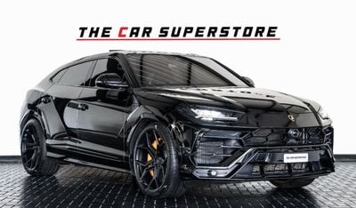 Lamborghini Urus 2019-LAMBORGHINI URUS-GCC-FULL SERVICE HISTORY-VOSSEN RIMS-WARRANTY