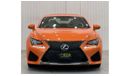 Lexus RC F 2015 Lexus RC-F, Full Lexus Service History, Low Kms, Carbon Fiber Package, Excellent Condition, GCC