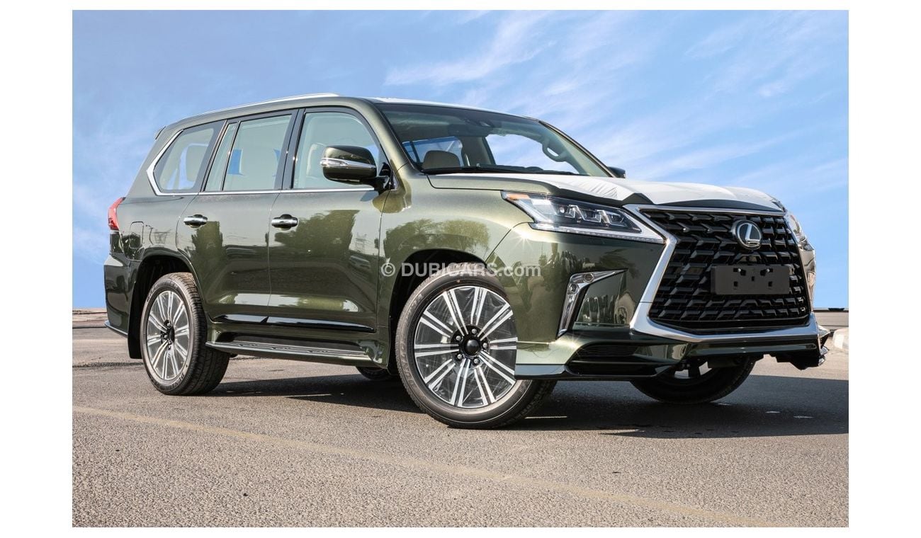 Lexus LX570 Super Sport Khaki Green Color 5.7L with 4 Zone Auto A/C , Radar Cruise and LCA