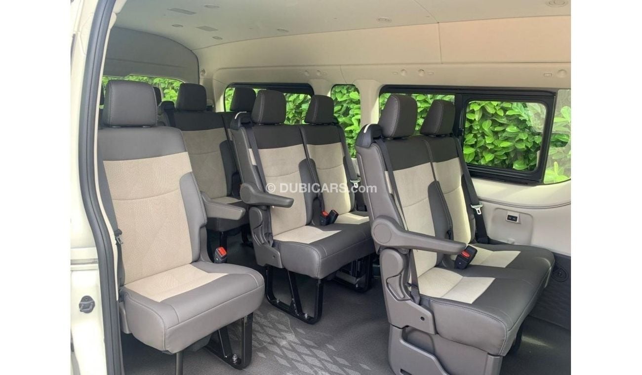 تويوتا هاياس 2024 Toyota Hiace GL 14-Seater High-Roof Full-Option 2.8L 4-Cyl Diesel M/T RWD Only For Export