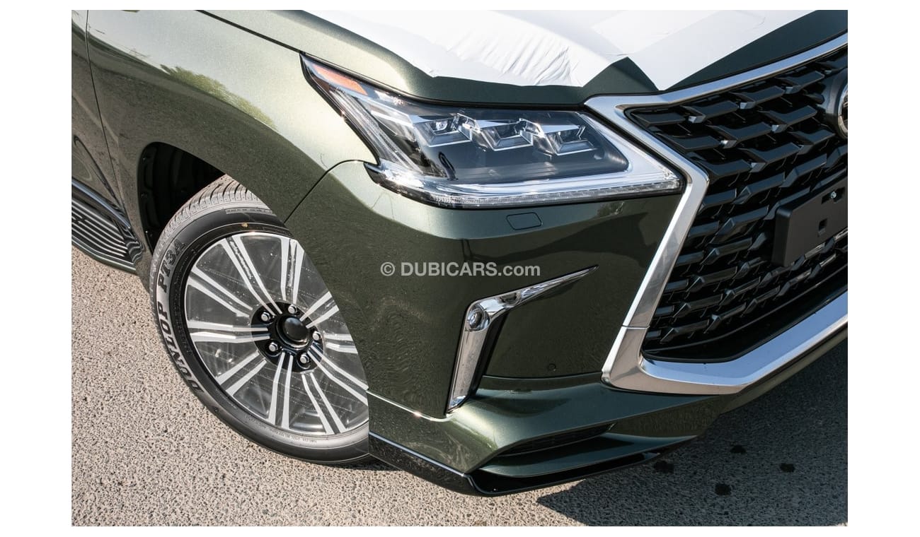 Lexus LX570 Super Sport Khaki Green Color 5.7L with 4 Zone Auto A/C , Radar Cruise and LCA