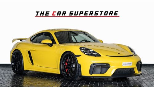 بورش كايمان 718 2020-PORSCHE 718 CAYMAN GT4 -GCC-FSH-SERVICE CONTRACT WITH AL NABOODA-1 YEAR WARRANTY