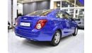 شيفروليه سونيك EXCELLENT DEAL for our Chevrolet Sonic ( 2012 Model ) in Blue Color GCC Specs