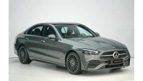 مرسيدس بنز C200 Mercedes-Benz C 200 Premium Plus | 2025 GCC 0km | 5 Years Agency Warranty | AMG Package