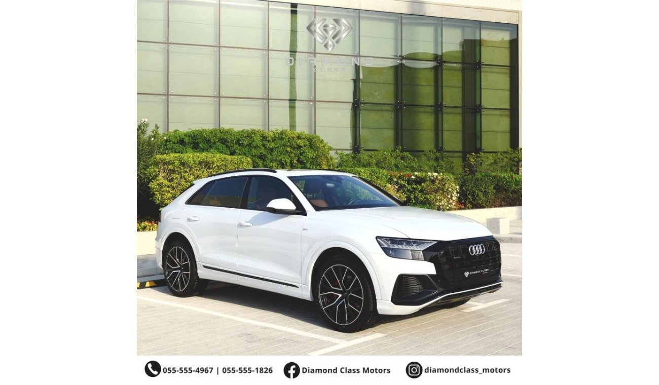 أودي Q8 55 TFSI quattro S-لاين اودي Q8 خليجي كامل المواصفات تحت الضمان و عقد صيانه بدون حوادث