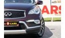 Infiniti QX50 Luxury 2.0L 4WD Infiniti QX50 2017 GCC under Warranty with Flexible Down-Payment.