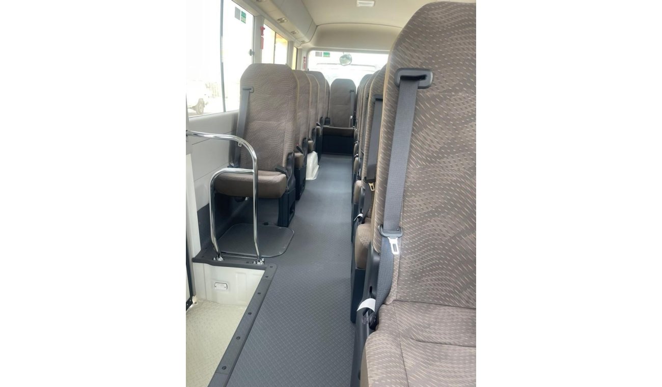 Toyota Coaster 4.2L DIESEL 23 SEATER WITH AUTO DOOR AND 3-P SEATBELT M/T, 2024 MODEL