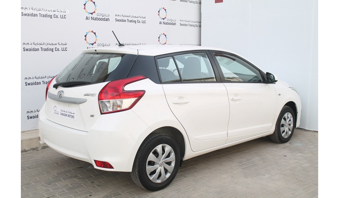 Toyota Yaris 1.3L SE HATCHBACK 2016 GCC SPECS DEALER WARRANTY WITH REAR SENSOR PARKING