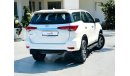 Toyota Fortuner EXR AED 1510 PM | TOYOTA FORTUNER | 2020 | 2.7L I4  | 0% DP | GCC SPECS | WELL MAINTAINED