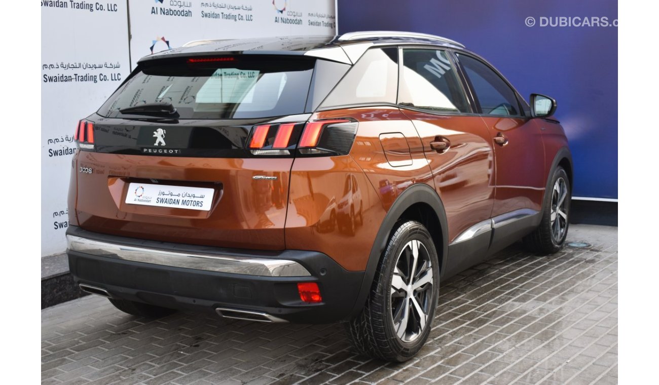 Peugeot 3008 AED 1399 PM | 1.6L GT LINE GCC MANUFACTURER WARRANTY 2026 OR 100K KM