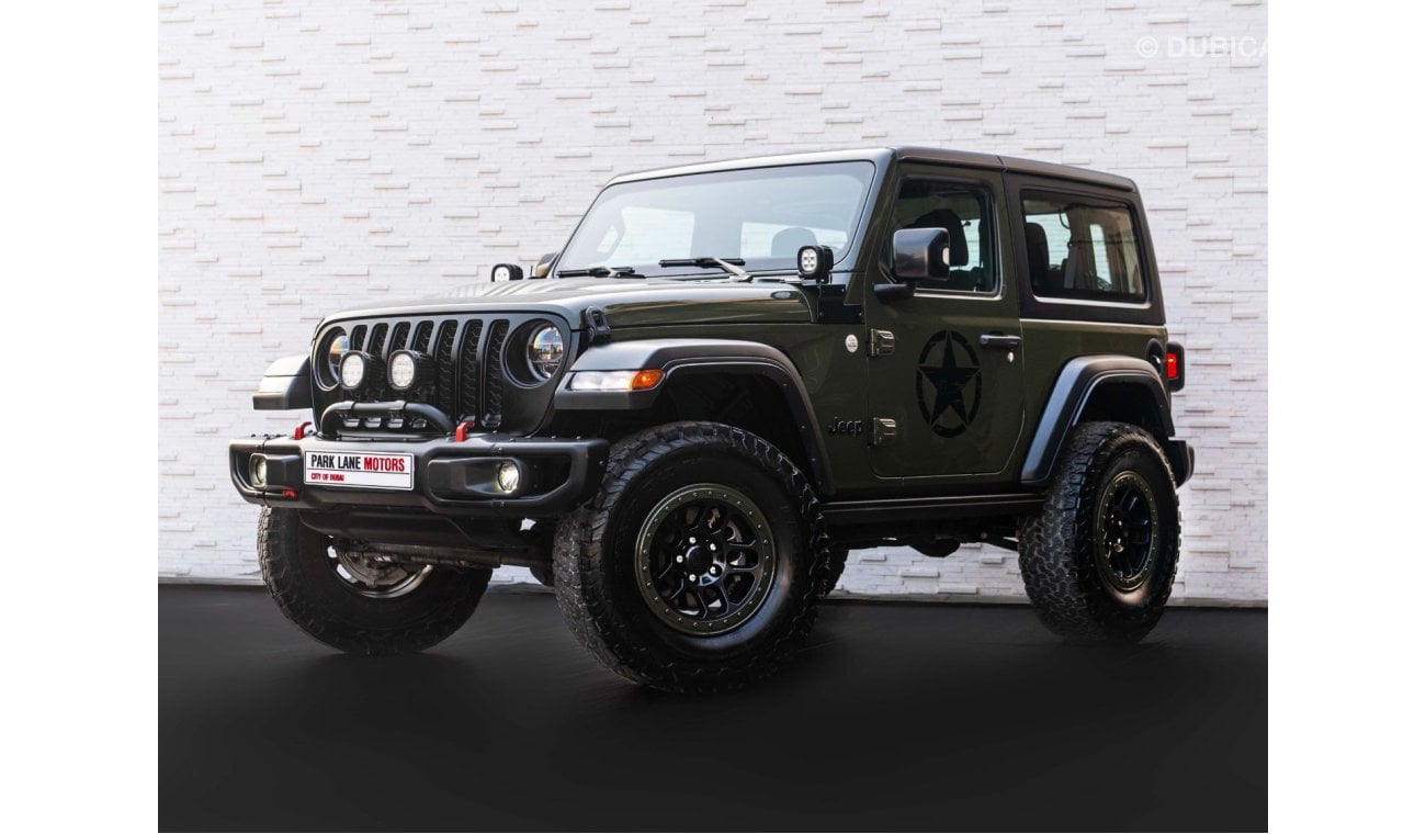 جيب رانجلر AED 2,359 PM • WRANGLER JL • MODIFIED STAGE 2 • ONLY 54,000 KM • OFFICIAL JEEP WARRANTY UNTIL 2025