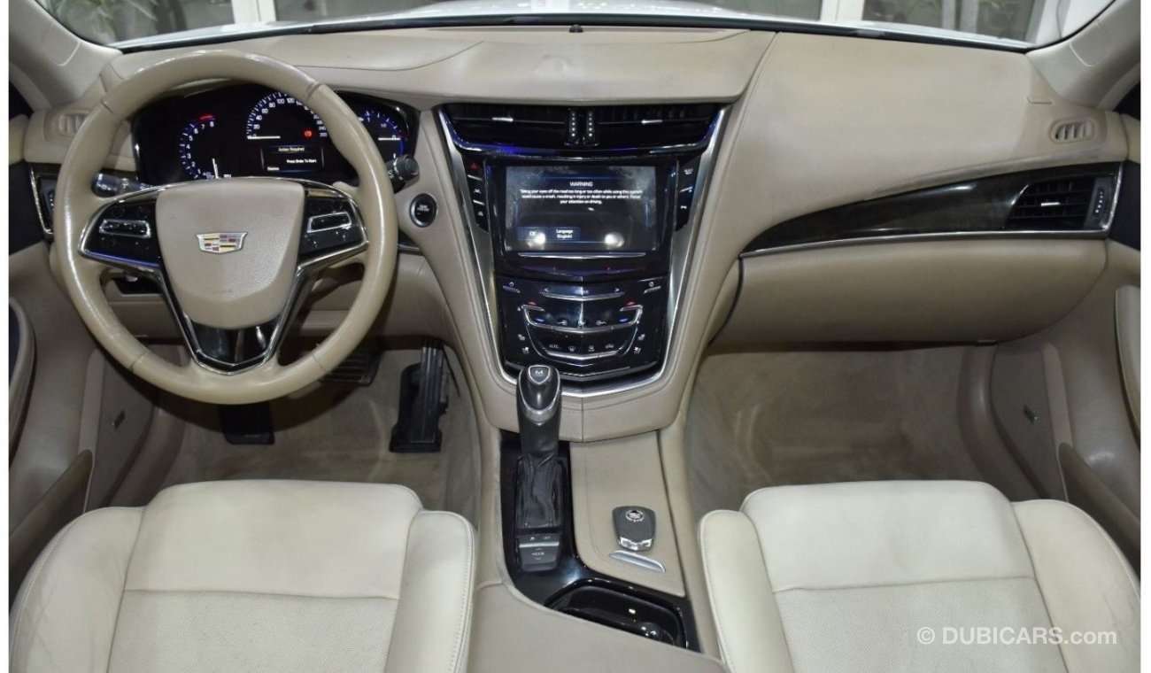 كاديلاك CTS EXCELLENT DEAL for our Cadillac CTS 3.6 ( 2016 Model ) in White Color GCC Specs