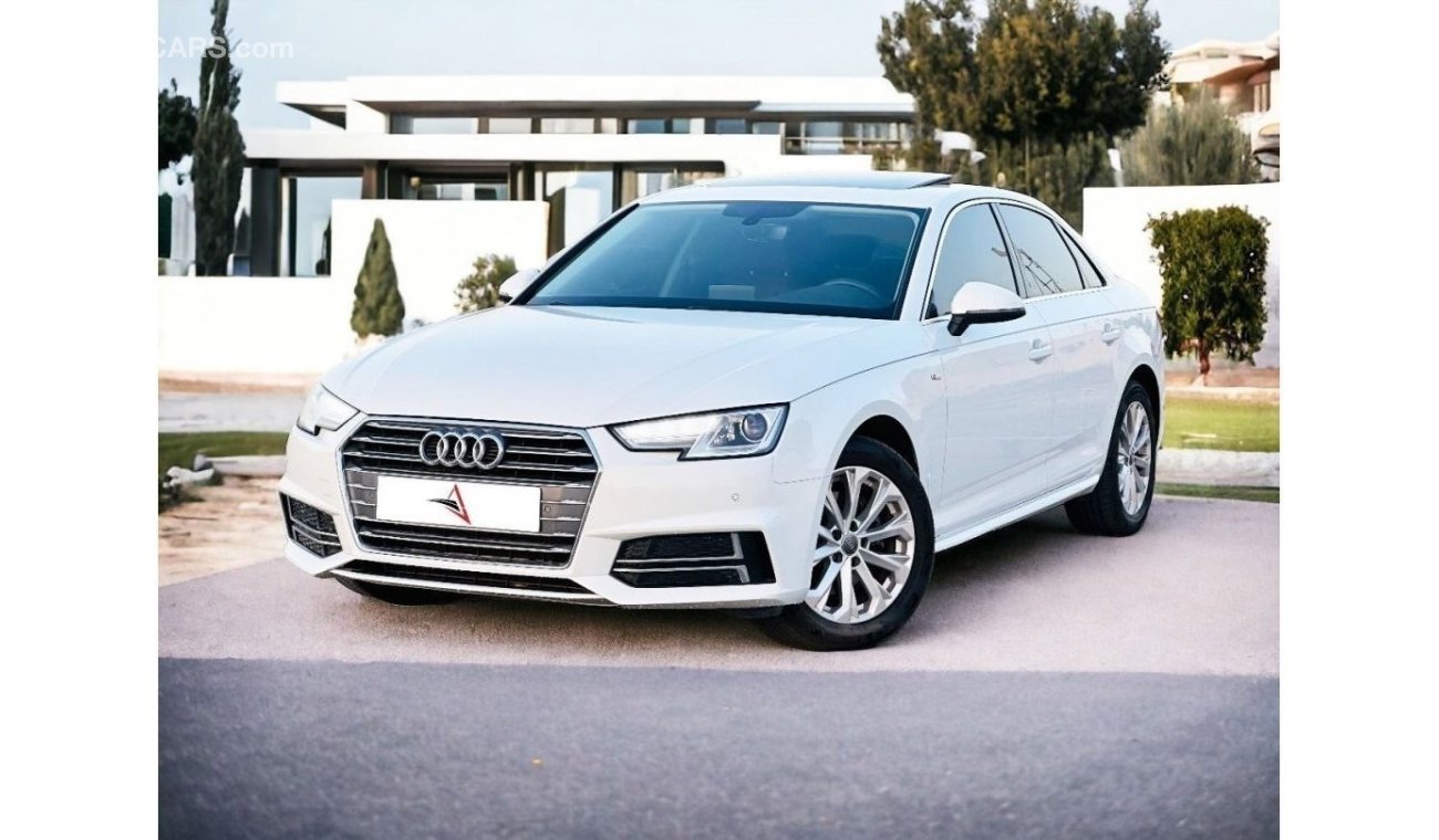 Audi A4 30 TFSI Design S Line & Sports Package AED 1,060 PM | AUDI A4 1.4L S-Line  | GCC | Original Paint -