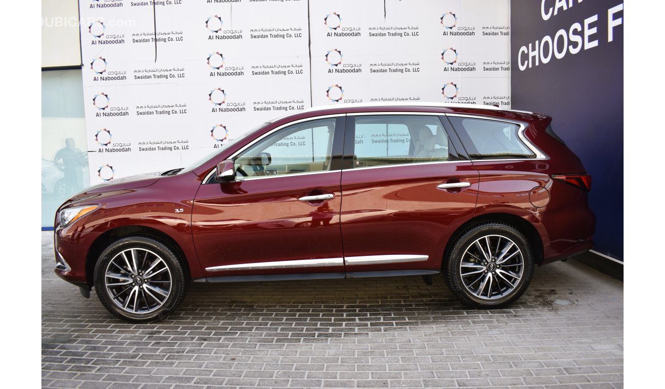 Infiniti QX60 AED 1919 PM | 3.5L LUXURY V6 AWD GCC WITH DEALER WARRANTY