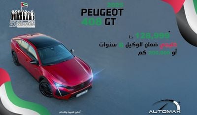 Peugeot 408 GT 1.6 TURBO FWD , GCC , 0Km , With 6 Years or 200K KM Warranty @ Official Dealer