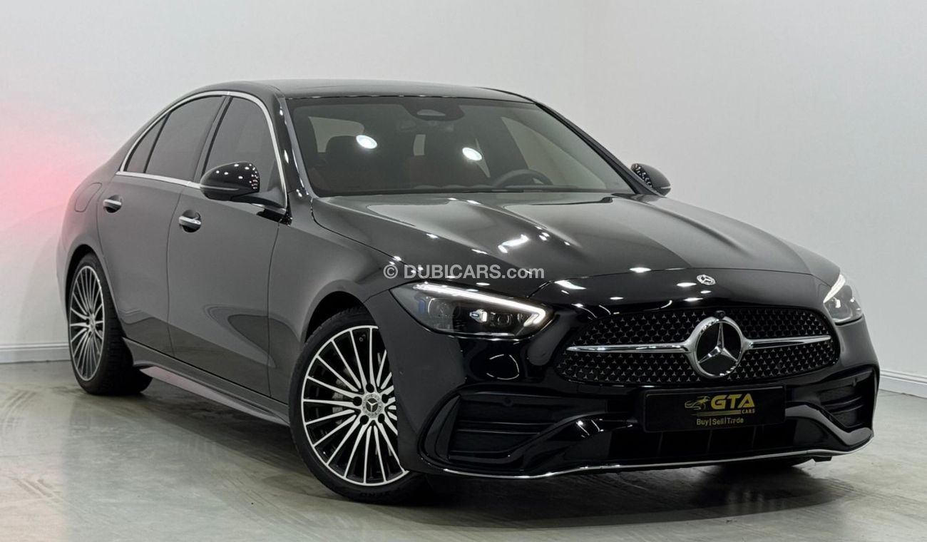 مرسيدس بنز C200 Premium 2.0L 2024 Mercedes Benz C200 AMG, 2027 Mercedes Warranty, Very Low Kms, GCC