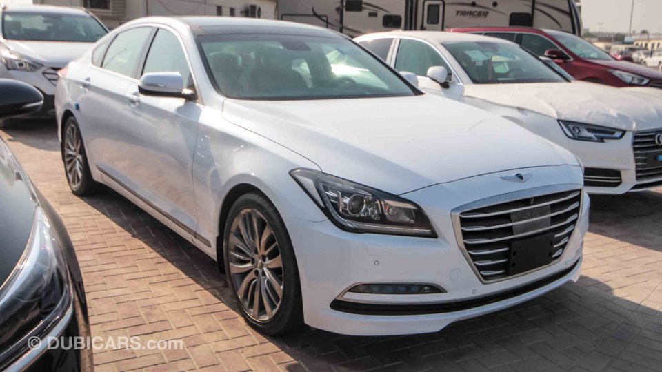 Hyundai Genesis for sale: AED 127,000. White, 2015