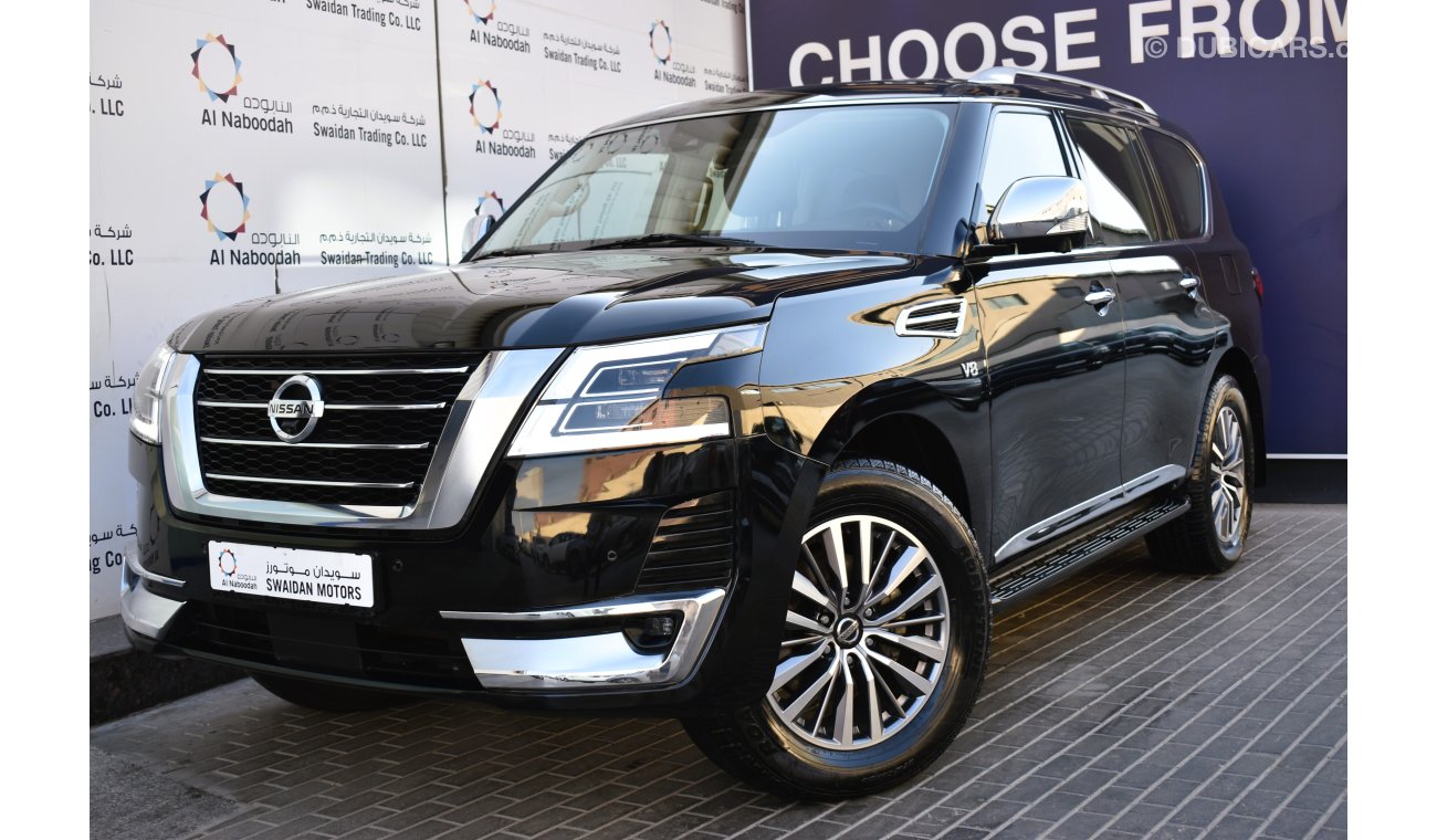 نيسان باترول AED 3359 PM | 5.6L LE PLATINUM V8 4WD GCC DEALER WARRANTY