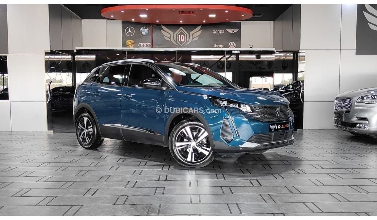 بيجو 3008 AED 2,000 P.M | 2023 PEUGEOT 3008 GT LINE 1.6L TURBO | PANORAMIC ROOF | GCC | UNDER AGENCY WARRANTY