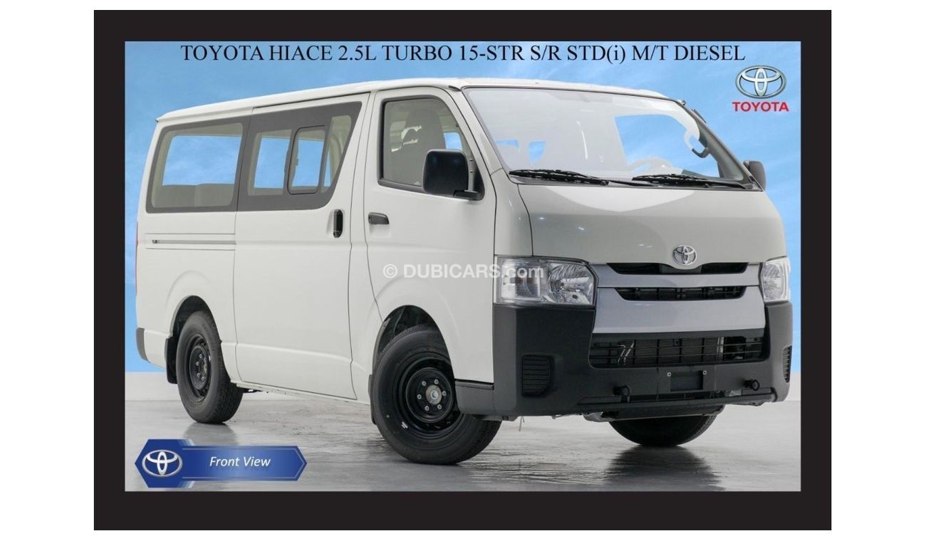 Toyota Hiace TOYOTA HIACE 2.5L TURBO 15-STR S/R STD(i) M/T DSL 2024 Export Only