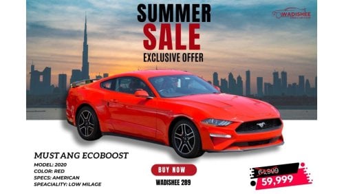Ford Mustang EcoBoost //2020//ONLY 2700KM//AIR BAGS//CLEAN CONDITION