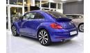 Volkswagen Beetle EXCELLENT DEAL for our Volkswagen Beetle ( 2015 Model ) in Blue Color GCC Specs