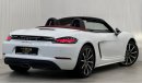 Porsche 718 Boxster 2023 Porsche 718 Boxster, June 2025 Agency Warranty + Service Contract, Full Service History, Gcc