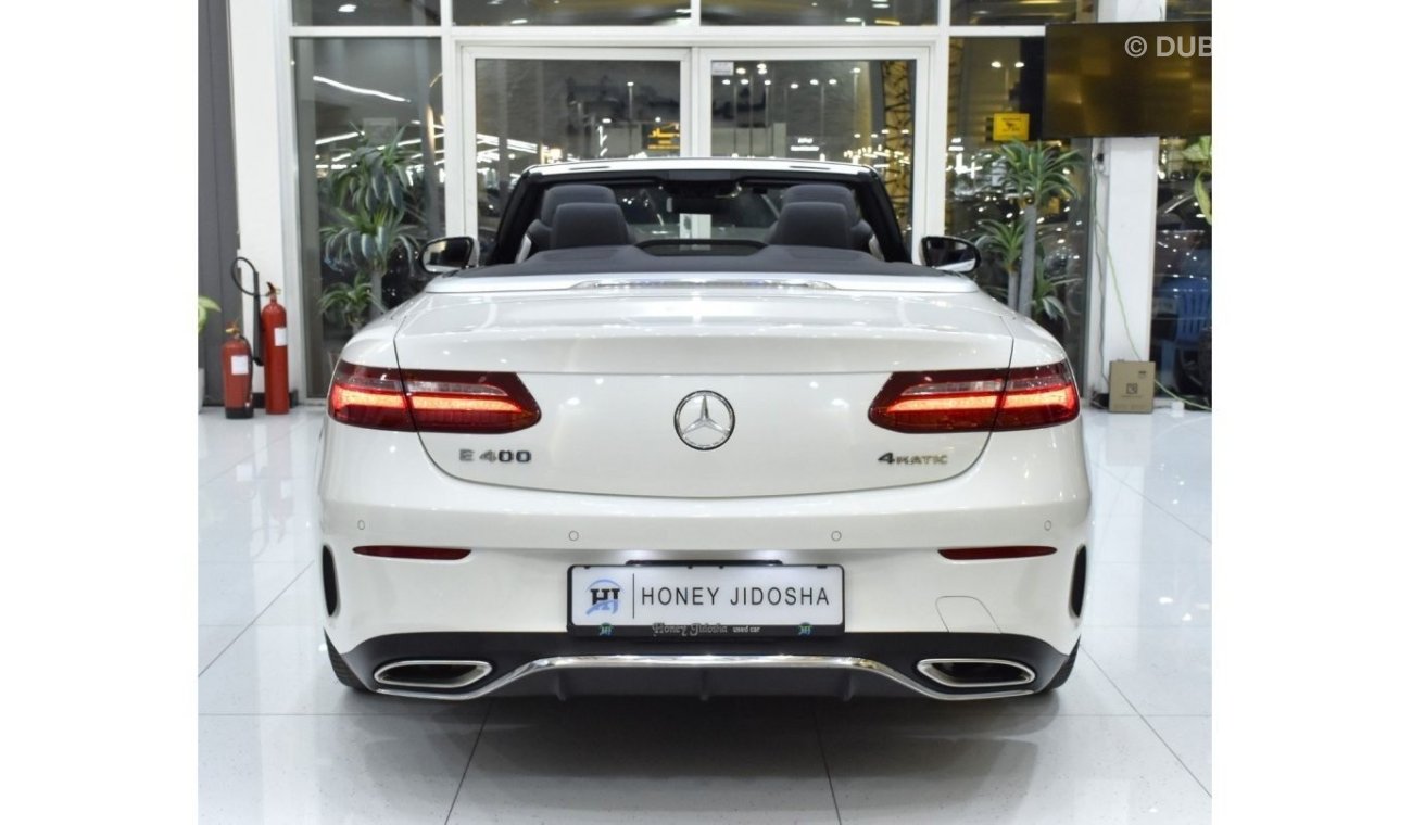 Mercedes-Benz E 400 EXCELLENT DEAL for our Mercedes Benz E400 4Matic CONVERTIBLE ( 2018 Model ) in White Color Japanese