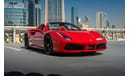 فيراري 488 Ferrari 488 Red 670hp 3.9L V8 Turbo.