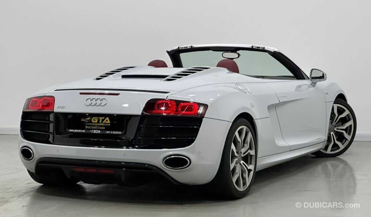 أودي R8 2012 Audi R8 Quattro V10 Spyder, Full Service History, Very Low Kms, GCC Specs