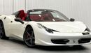 Ferrari 488 2013 Ferrari 458 Spider, Ferrari Agency Full Service History, GCC