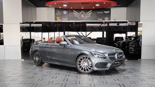 Mercedes-Benz C 300 AMG Pack AED 2,200 P.M | 2017 C300 CONVERTIBLE AMG | UNDER WARRANTY | GCC | 2.0 L