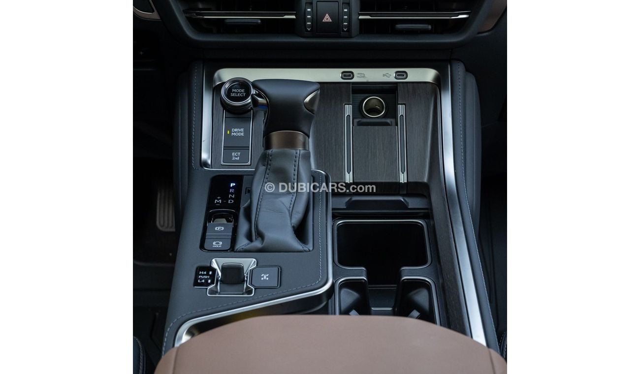 لكزس GX550 The 2024 Lexus GX 550 is a luxury SUV with a 3.4L V6 turbocharged engine offering 375 horsepower and