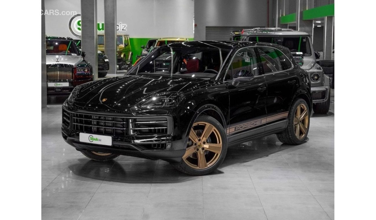 بورش كايان BRAND NEW CAYENNE - UNDER WARRANTY- PASSENGER DISPLAY - REAR DVD - TINTED LED - 2 TONES INTERIOR