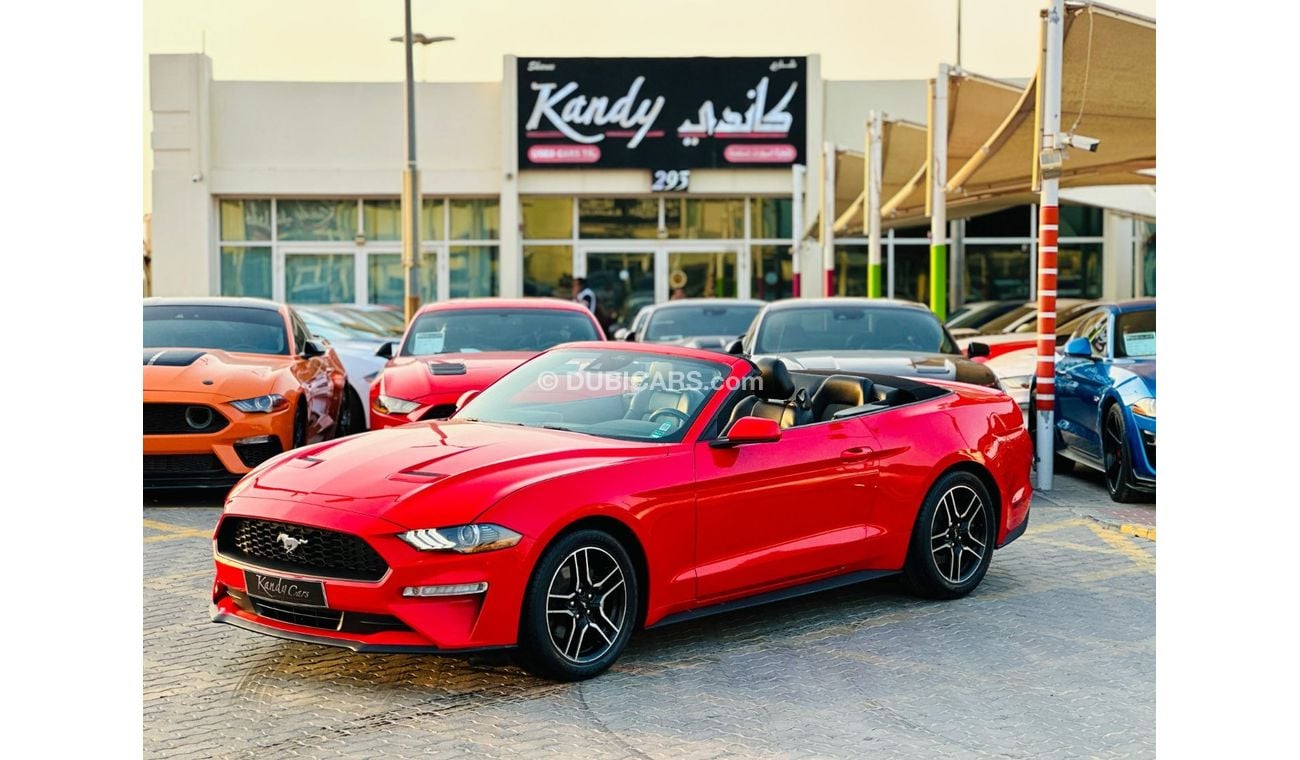 Ford Mustang EcoBoost Premium Convertible | Monthly AED 1310/- | 0% DP | Blindspot | Leather Seats | # 07111