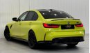 بي أم دبليو M3 2023 BMW M3 Competition SAO PAULO YELLOW, Aug 2026 BMW Warranty + Service Package, Full Service Hist