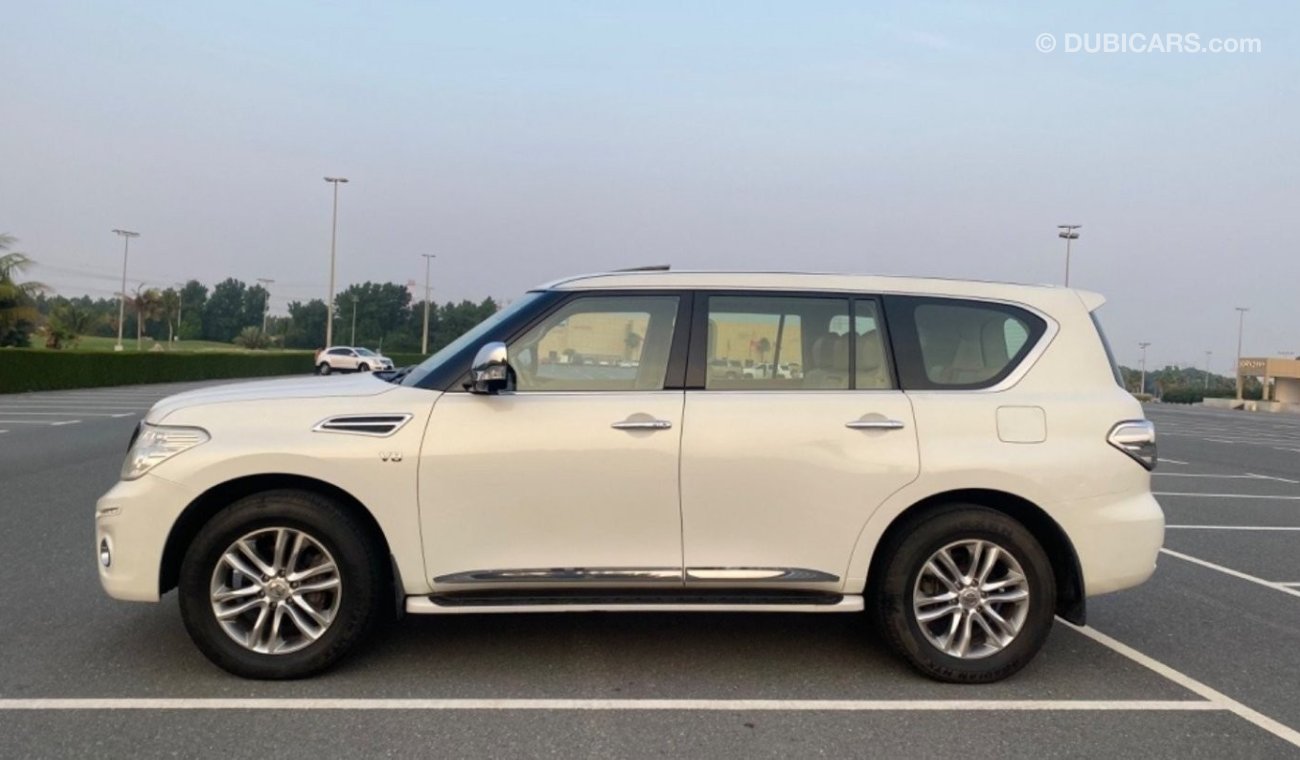 Nissan Patrol LE Platinum 1 على 1 رادار تحكم مسار كراسي كهرباء شاشات خلفيه خمس كاميرات بدون حادث بدون Full option