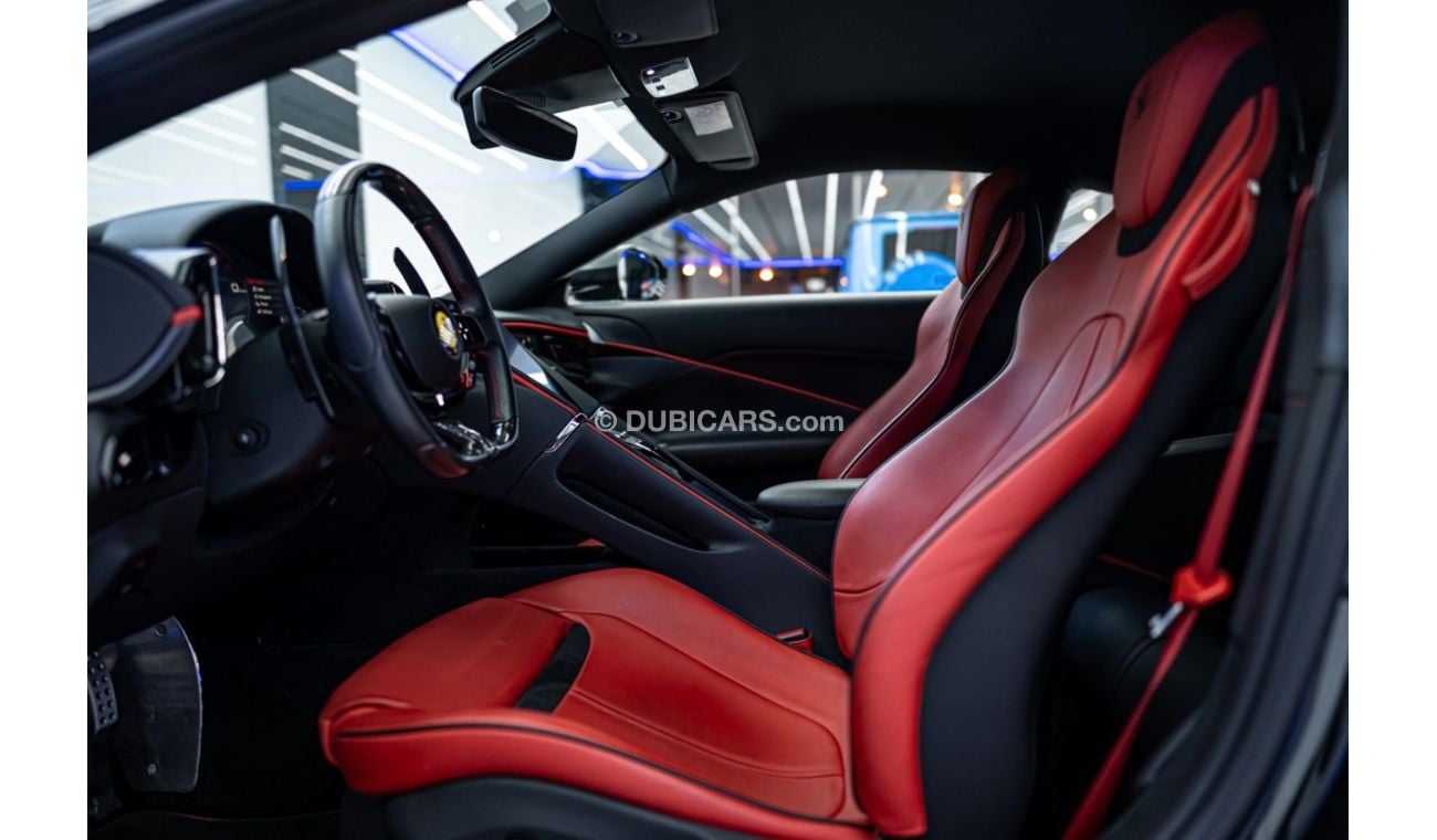 فيراري روما FERRARI ROMA | INTERIOR CARBON | TWO TONE INTERIOR | PASSENGER DISPLAY | RED BRAKE CALLIPERS