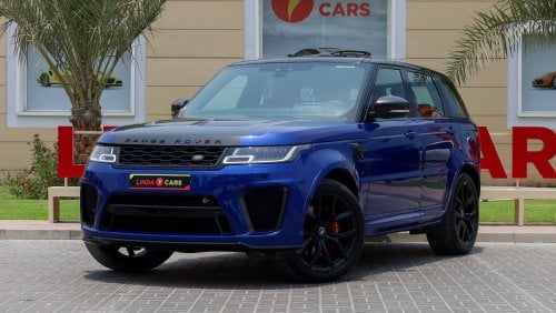 لاند روفر رينج روفر سبورت (آخر) Range Rover Sport SVR 2019 GCC under Agency Warranty and Service Contact with Flexible Down-Payment/