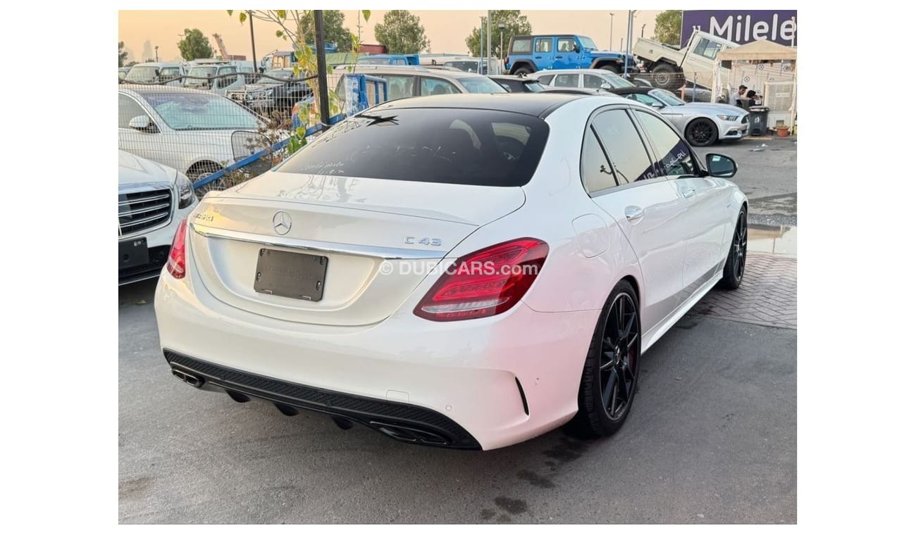 Mercedes-Benz C 43 AMG MERCEDES C43 2018 WHITE INSIDE RED JAPAN IMPORT WITH LOW MILLAGE