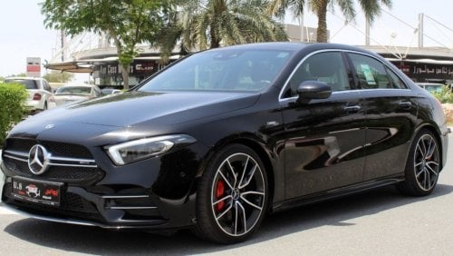 مرسيدس بنز A 35 AMG MERCEDES A35 AMG SPORT PREMIUM PLUS 2.0TC FULL OPTION 2023 GCC LOW MILEAGE WITH AGENCY WARRANTY IN B