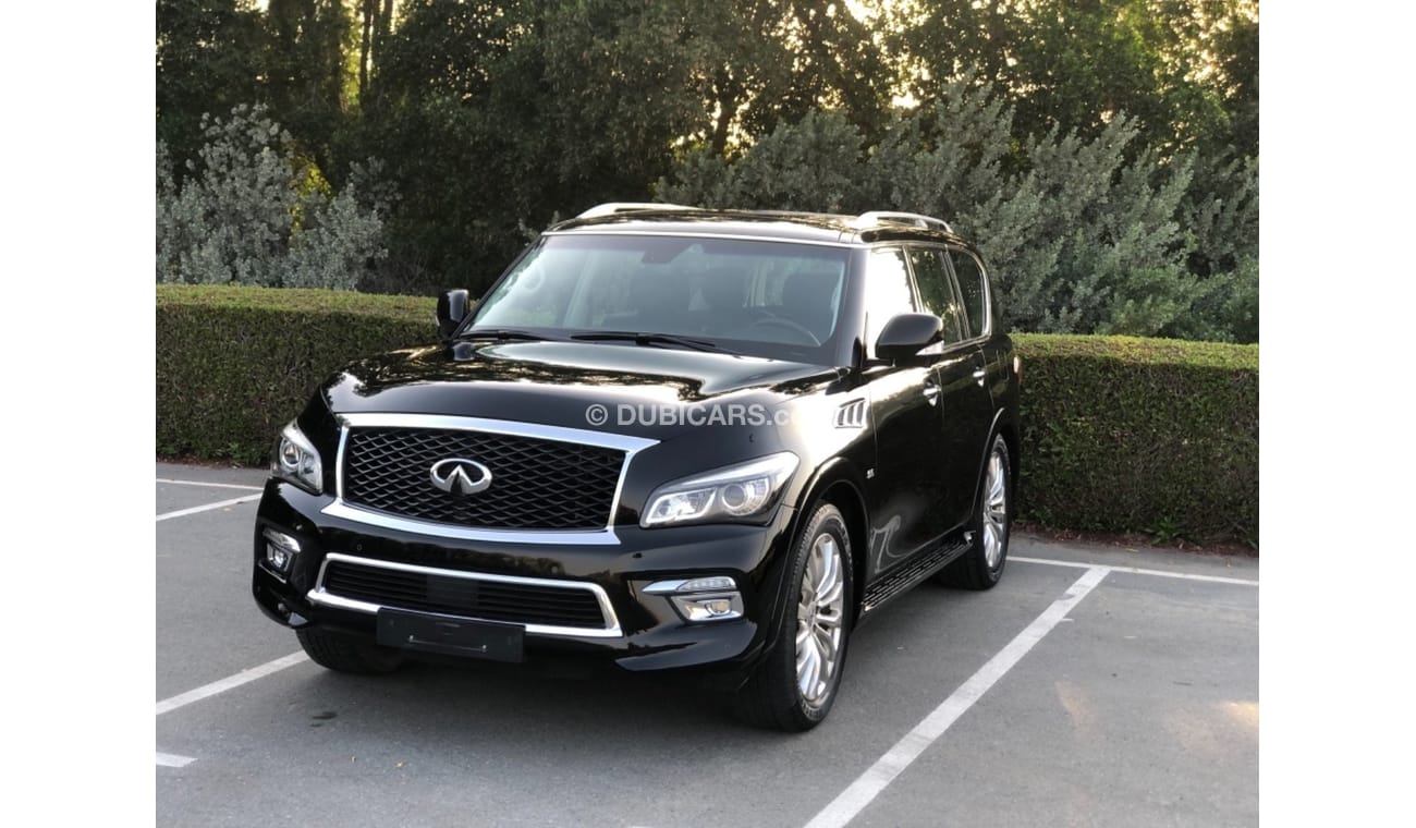 Infiniti QX80 MODEL 2015 GCC CAR PERFECT CONDITION INSIDE AND OUTSIDE FULL OPTION PANORAMIC ROOF LEATHER SEATS